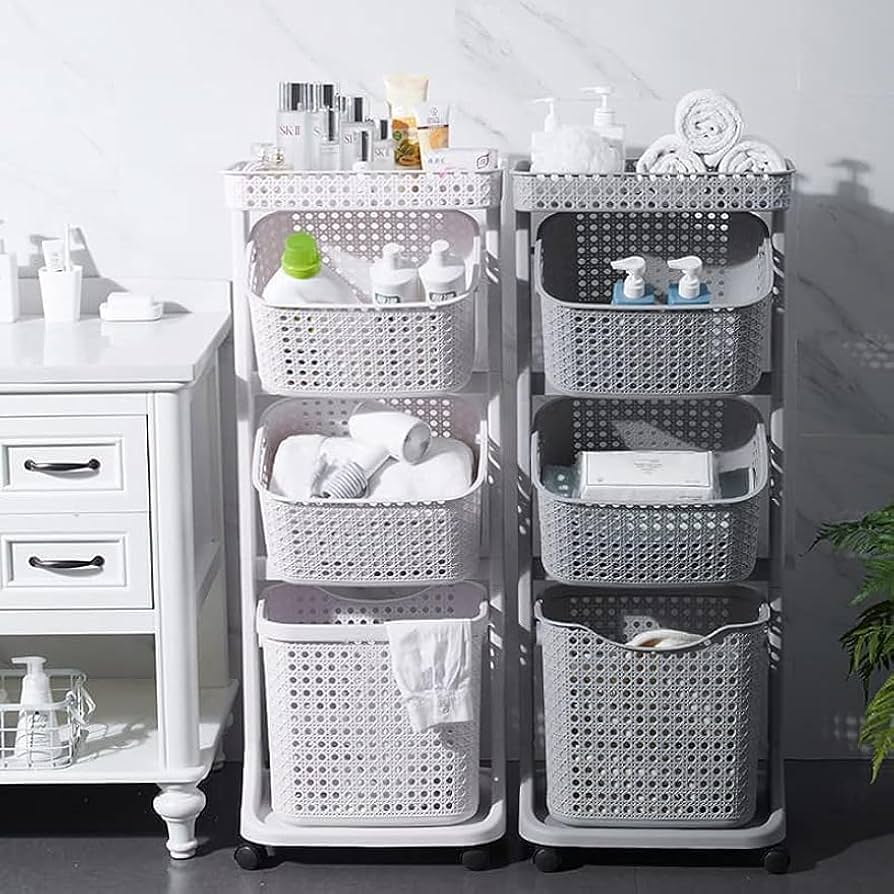 アメリカン 移動簡単 縦長 キャスター付き キャンプ 洗濯カゴ 収納 緑 Rocotto ランドリーバスケット 折りたたみ ワゴン ボックス 洗濯